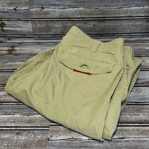Eddie Bauer‎ Loose Fit Mens Cargo Pants Khaki 36x31 Actual Cotton Nylon